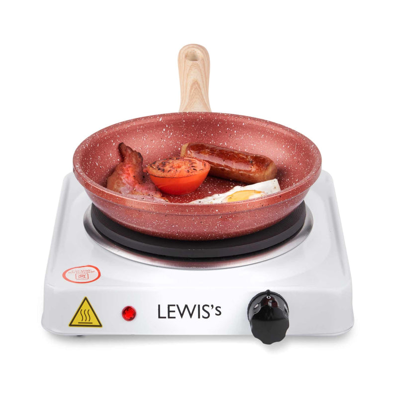 Lewis's Hotplate Single 1500W - White