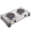 Lewis's Hotplate Twin - Stainless Steel