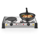 Lewis's Hotplate Twin - Stainless Steel