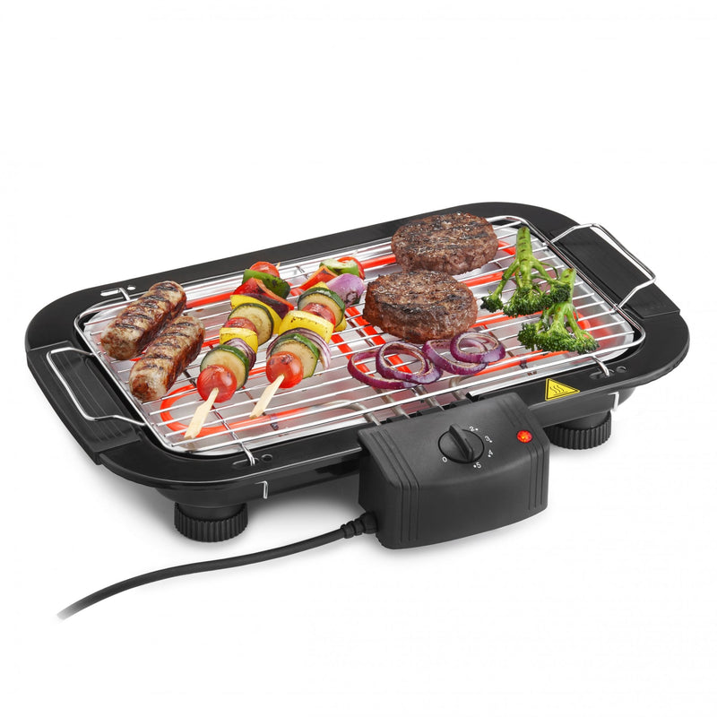 Lewis s Smokeless Electric Grill with Built in Drip Tray 2000W