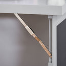 HOMCOM Folding Convertible Desk With Blackboard And Bookshelf, Grey