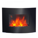 HOMCOM Electric Wall Mounted Fire Place Slimline Plasma Fan Heater Backlit 900/1800W