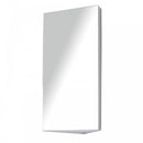 HOMCOM Stainless Steel Bathroom Corner Mirror Cabinet 1 Door Wall mounted Storage Cabinet