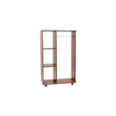 Open Wardrobe W/ Clothes Hanging Rail-Walnut