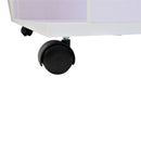 Particle Board Mobile Open Wardrobe On Wheels White