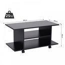 Mobile TV Stand Bookshelves in Black |