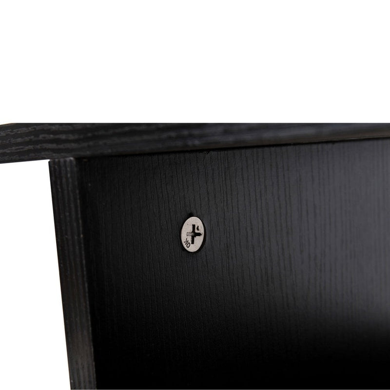 Mobile TV Stand Bookshelves in Black |