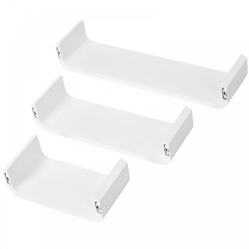 HOMCOM Floating Shelves - White