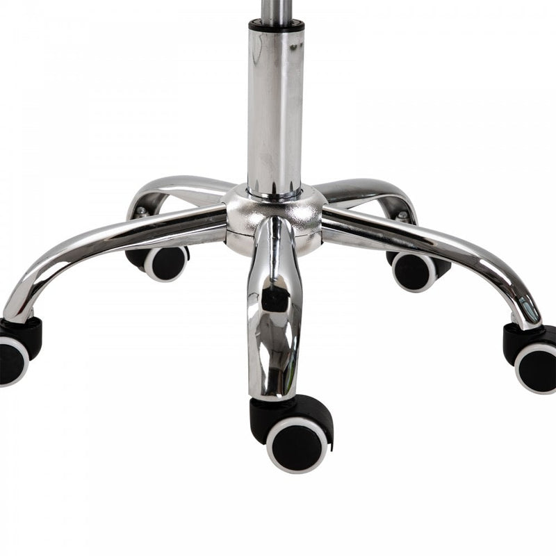 HOMCOM Faux Leather Height Adjustable Cosmetic Saddle Stool Beige