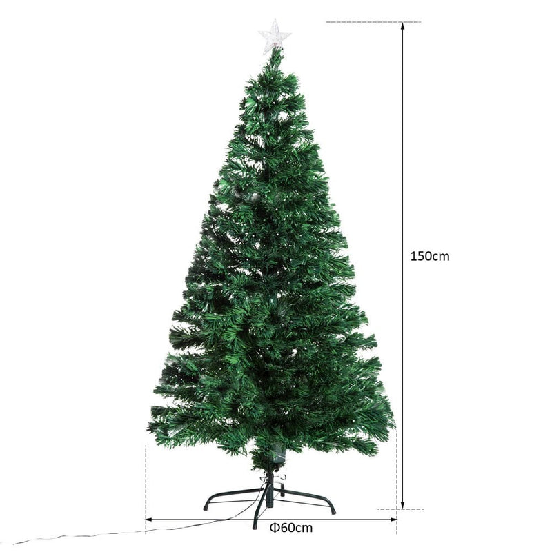 5ft (150cm) Fibre Optic Artificial Christmas Tree