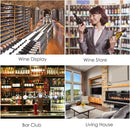 Wooden 72 Bottle 6 Tier Shelf Storage Holder Standing Holds Fir Wood Cellar Wine Rack