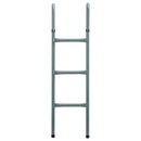 HOMCOM Trampoline Ladder 12/14ft Galvanized w/ Non-slip Mat |