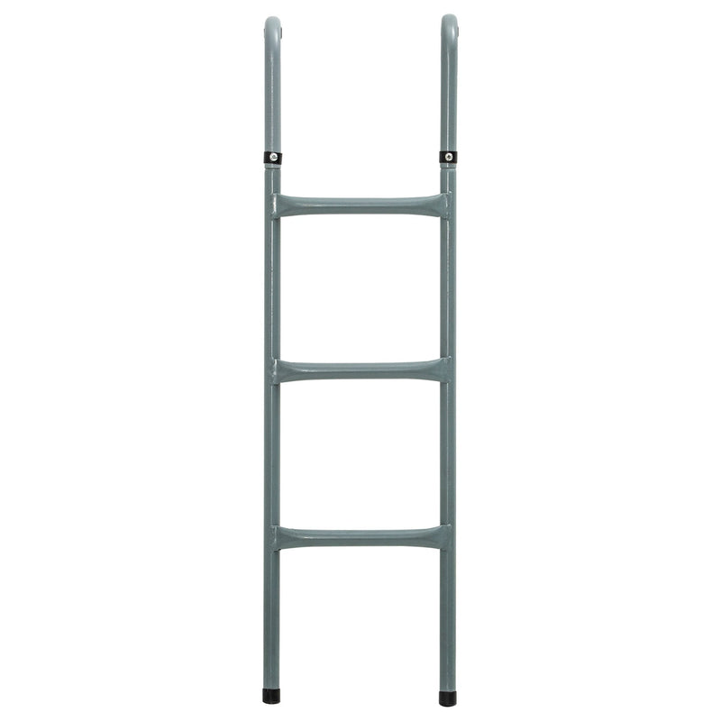 HOMCOM Trampoline Ladder 12/14ft Galvanized w/ Non-slip Mat |