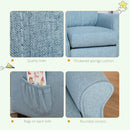 HOMCOM Kids Recliner Adjustable Armchair - Blue