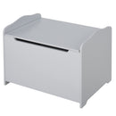 Wooden Kids Children Toy Storage Organizer Chest Safety Hinge Play Room Furniture Grey 60 x 40 x 48 cm 40x60cm Box Bedroom Organiser for Child 3 Yrs+