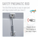 Wooden Kids Children Toy Storage Organizer Chest Safety Hinge Play Room Furniture Grey 60 x 40 x 48 cm 40x60cm Box Bedroom Organiser for Child 3 Yrs+