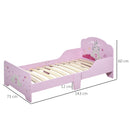 MDF Kids Castle Design Kids Single Bed Pink