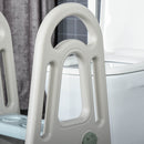 Two Step Stool for Kids Toddlers Ladder or Toilet Potty Training Bathroom Sink Bedroom Kitchen Helper with Non-slip Handle and Feet Pad Blue and Grey Two-Step