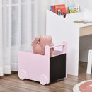 Kids Toys Storage Cabinet Rolling Storage Cart on Wheels Craft Storage Containers Bins Can Move everywher for Toddlers 1-4 Years Old, Pink Removeable Baskets Wheels