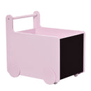 Kids Toys Storage Cabinet Rolling Storage Cart on Wheels Craft Storage Containers Bins Can Move everywher for Toddlers 1-4 Years Old, Pink Removeable Baskets Wheels