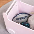 Kids Toys Storage Cabinet Rolling Storage Cart on Wheels Craft Storage Containers Bins Can Move everywher for Toddlers 1-4 Years Old, Pink Removeable Baskets Wheels