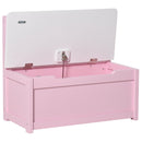 2-IN-1 Wooden Toy Box Kids Seat Bench - Pink