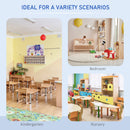 Kids Toy Storage Organizer Bookshelf Unit with 2-layer Storage Rack Box with Flip Lid for Bedroom Playroom Living Room Nursery Blue