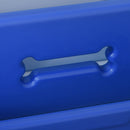 Kids Toy Storage Organizer Bookshelf Unit with 2-layer Storage Rack Box with Flip Lid for Bedroom Playroom Living Room Nursery Blue