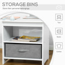 HOMCOM Children's Table & Chair Set - White & Grey