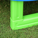 HOMCOM 215 cm Kids Trampoline Indoor Bouncer Jumper w/ Security Enclosure Net Spring Gym Play Children for 3-12 Years Old Blue