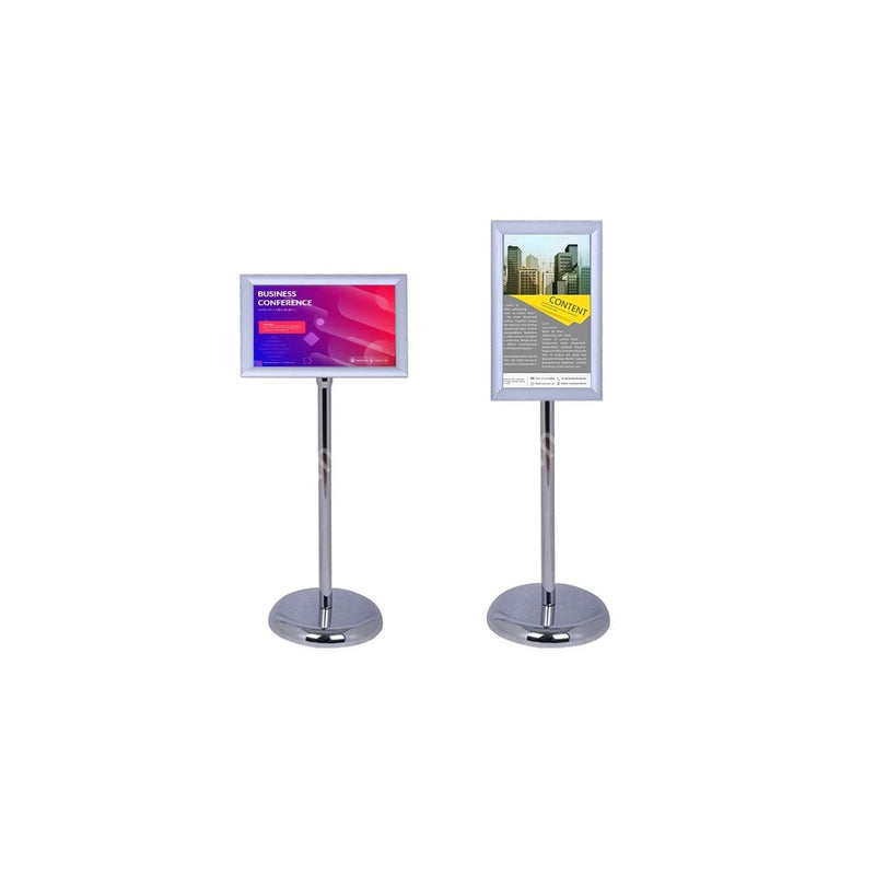 A4 Menu Poster Display W/Stand-Silver |