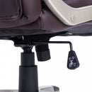 High Back PU Leather Office Chair Swivel Executive Seat Ergonomic W/Adjustable Height-Brown