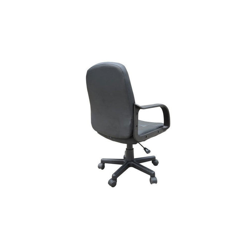 Swivel PU Leather Office High Back Mesh Seat Armchair Executive Computer Desk Furniture-Black