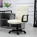 Office Chair, Swivel, PU Leather-Cream
