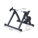 Foldable Indoor Bike Turbo Trainer Folding Exercise Fitness Training-Black