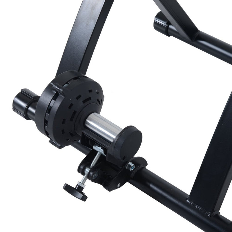 Foldable Indoor Bike Turbo Trainer Folding Exercise Fitness Training-Black
