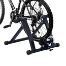 Foldable Indoor Bicycle Turbo Trainer Deluxe Fan Fly Wind Wheel-Black
