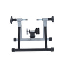 Indoor Bicycle Cyclone System Deluxe Fan Fly Wind Wheel W/ Foldable Turbo Trainer-Silver