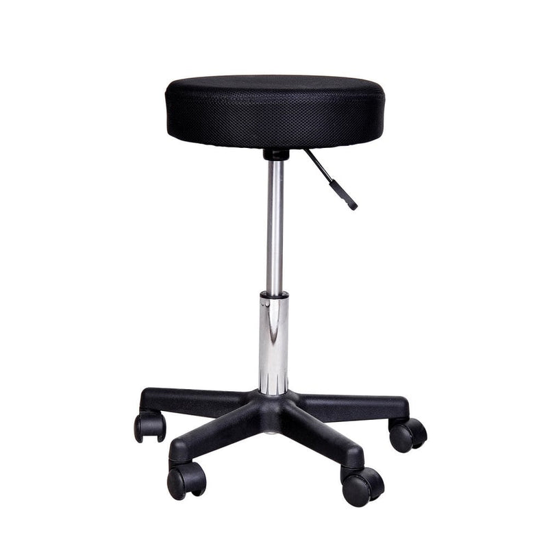 HOMCOM Salon Spa Swivel Massage Stool Beauty Facial Gas Lift Manicure Adjustable Tattoo Chair Seat-Red/White/Black