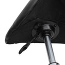 HOMCOM Salon Spa Swivel Saddle Stool Massage Beauty Therapy Gas Height Adjustable Chair - Black