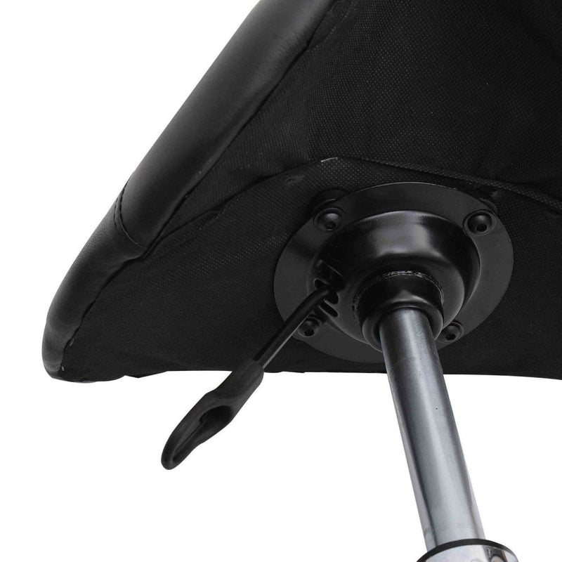HOMCOM Salon Spa Swivel Saddle Stool Massage Beauty Therapy Gas Height Adjustable Chair - Black