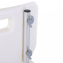 HOMCOM 8-Level Height Adjustable Bath Stool Spa Shower Chair Aluminum w/ Non-Slip Feet, Handle for the Pregnant, Old, Injured