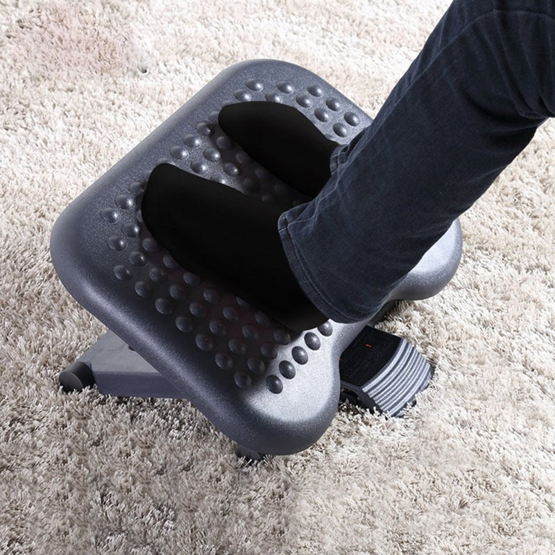 Height & Angle Adjustable Footrest Home Foot Rest Under Desk - Gray black