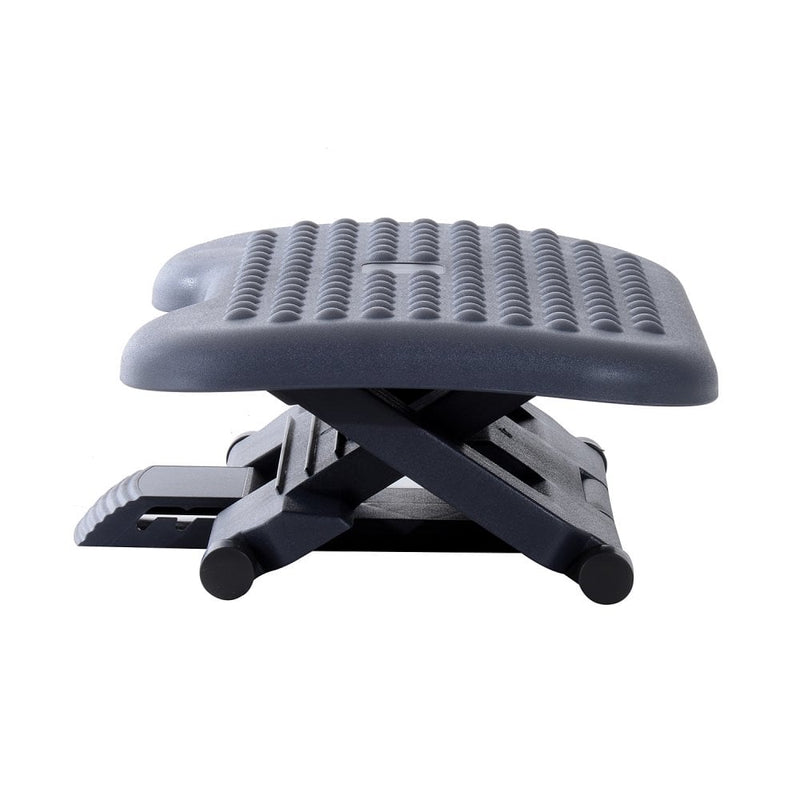 Height & Angle Adjustable Footrest Home Foot Rest Under Desk - Gray black