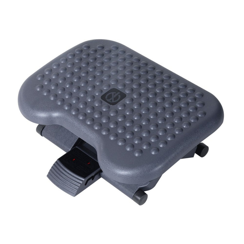 Height & Angle Adjustable Footrest Home Foot Rest Under Desk - Gray black