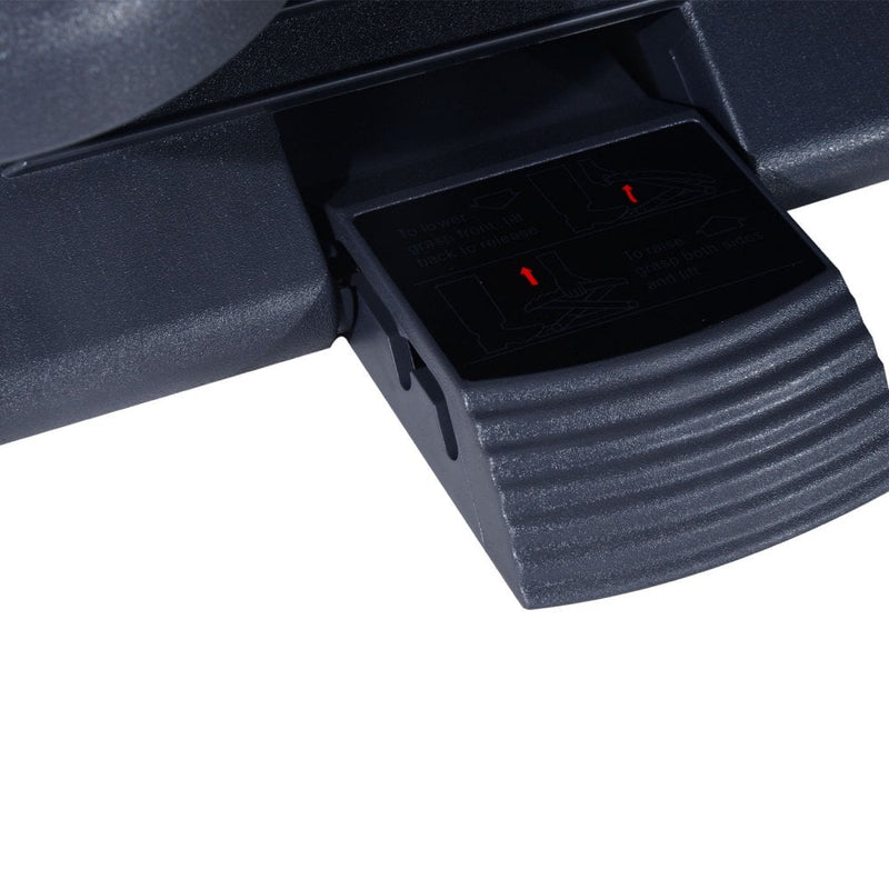 Height & Angle Adjustable Footrest Home Foot Rest Under Desk - Gray black