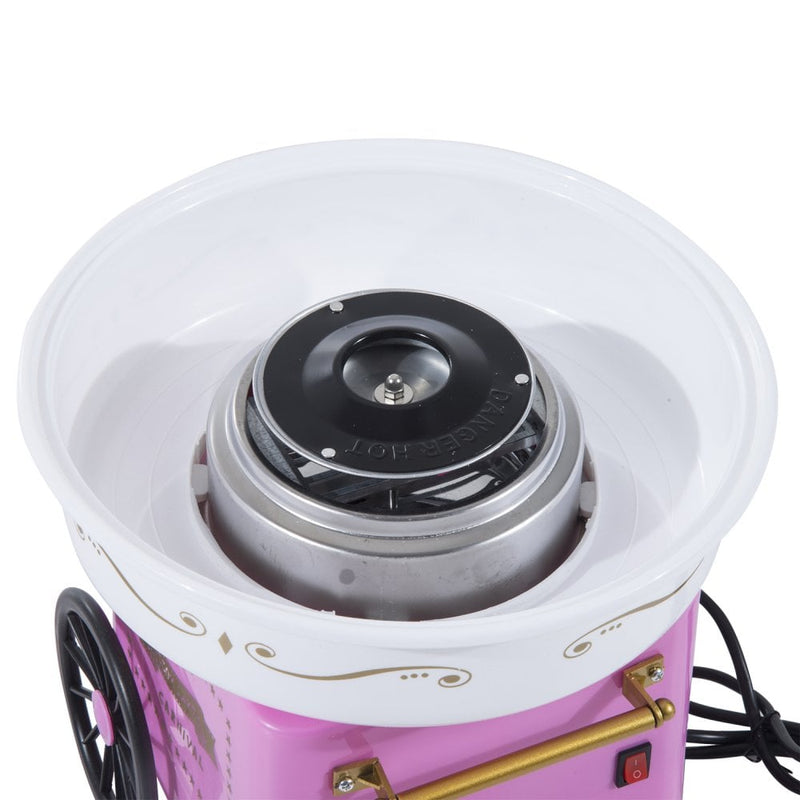 HOMCOM Electric Candy Floss Machine, 450W-Pink