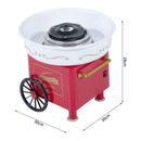 HOMCOM Electric Candy Floss Machine, 450W-Red