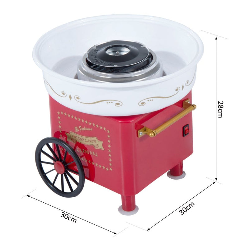HOMCOM Electric Candy Floss Machine, 450W-Red
