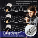 Homcom 16-Bottle Tempered Glass Mini Bar Cooler w/ LED Light Black